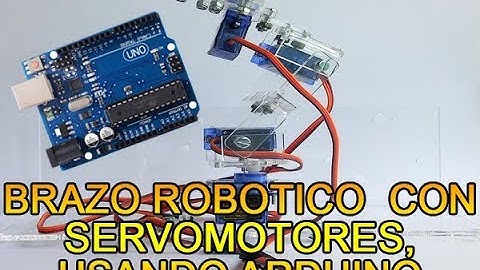 Brazo robotico con servomotores usando arduino