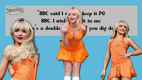 Sabrina Carpenter’s ‘Nonsense’ outro for her performance at | BBC Radio 1’s Big Weekend: