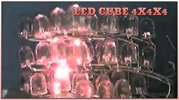 LED cube 4x4x4