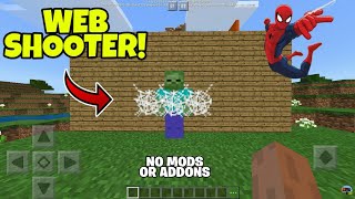 [MCPE]HOW TO MAKE A WEBSHOOTER !!! (Command Block Creation )