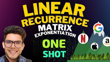 Complete Linear Recurrence & Matrix Exponentiation in 1 Video || For Placement Interviews & CP