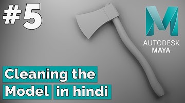 Maya Modeling Beginners Tutorial of Axe | Cleaning the model