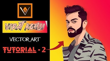 Vector art/image tutorial part 2 | VIRAT KOHLI | Althaf qureshi | 2020 |