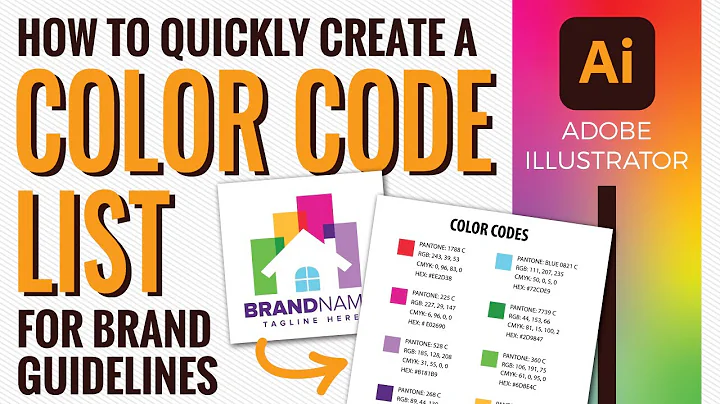 Master Adobe Illustrator: Create Brand Color Code List in Seconds