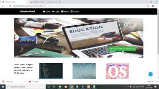 Education Portal PHP Project |  E Learning PHP Project | PHP MYSQLI Project