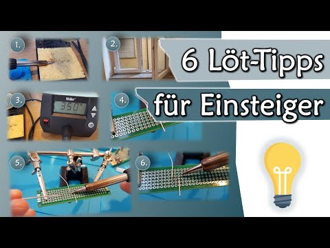 Video: Durchlöten von Komponenten - Lötgrundlagen: 8 Schritte (mit Bildern)