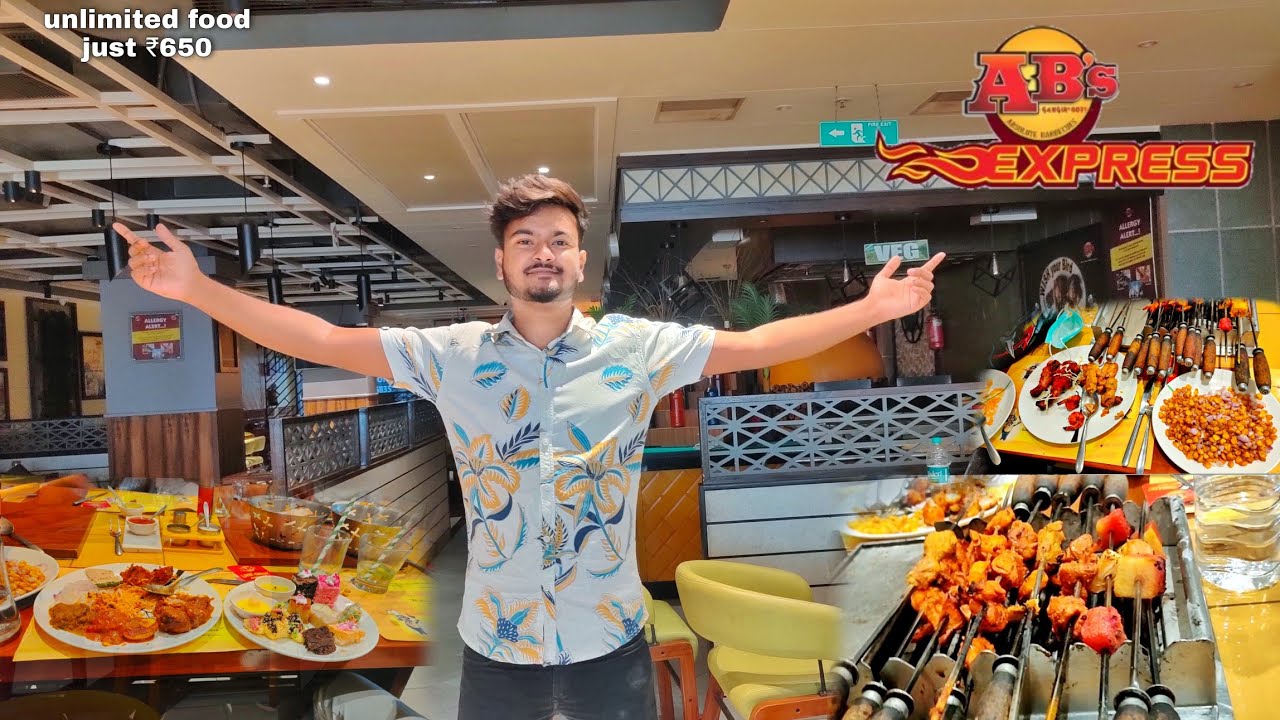 Absolute Barbecue in Patna 🤤 unlimited Buffet food in Restaurant