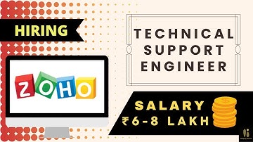 Off - campus Hiring | ZOHO | Technical Support Engineer | Helping Hunter