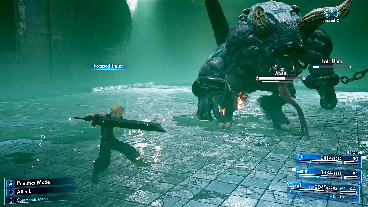 pause værdig ordbog Final Fantasy 7 Remake: Cloud, Tifa, Aerith combat gameplay - YouTube