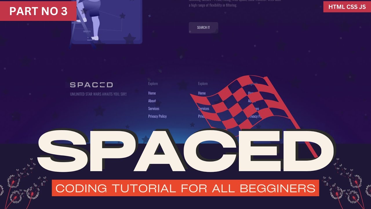 Create an Animated Website with HTML, CSS, JS & GSAP | ( Part 3 )