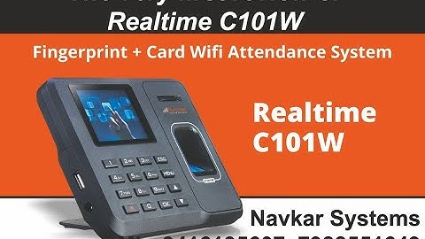 Realtime c101w biometric machine with Wi-Fi