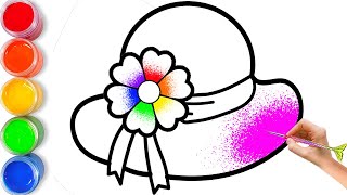 Bolalar uchun Shlyapa rasm chizish/Drawing Rainbow Hat for kids/Рисование Шапка для детей