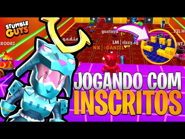 STUMBLE GUYS AO VIVO AGORA JOGANDO COM INSCRITOS ‹ Daniel Play TV › 