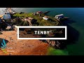 Tenby -Town in Wales 4k Drone