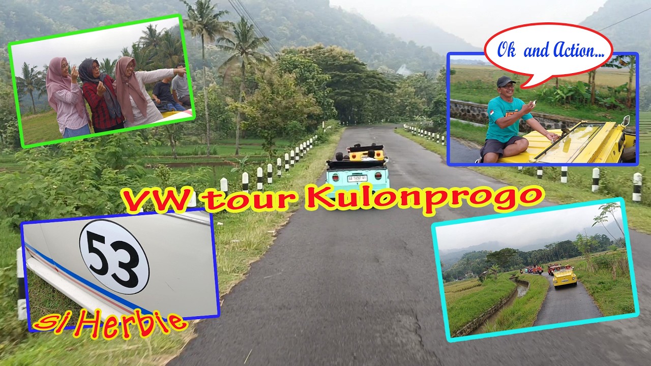 Tour VW di bukit menoreh Kulonprogo Jogyakarta #mobilkuno #vw