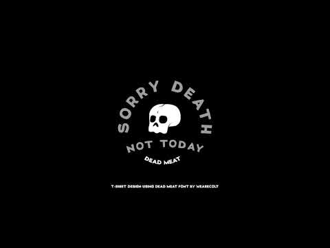 DEAD MEAT - T-shirt Design Font, a Sans Serif Font by Colt Type Co (Thumbnail 4 of 7)