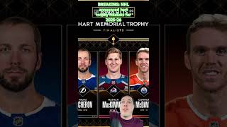 BREAKING: NHL announced hart trophy finalists for 2025-26