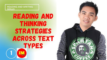 READING AND WRITING SKILLS Episode 1  Reading and Thinking Strategies Across Text Types
