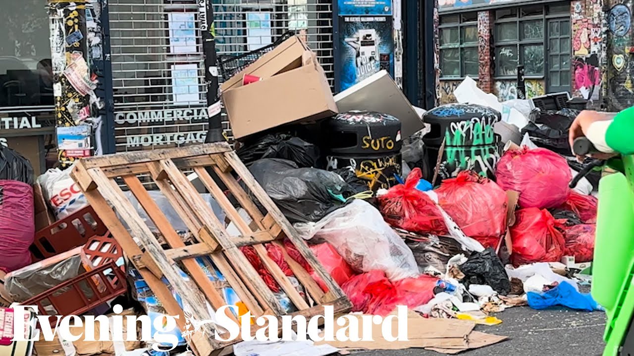 Brick Lane blighted by ‘Mount Everest’ of rubbish as bin collection strike enters second week