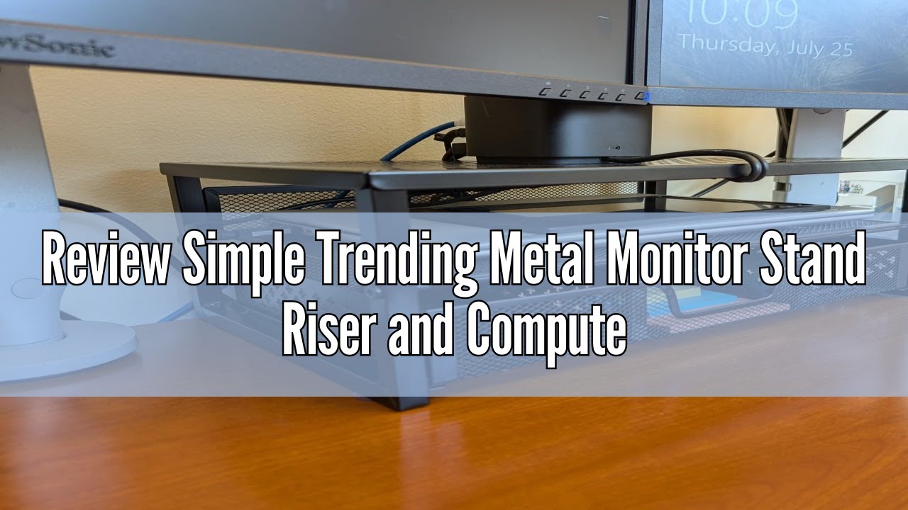 Review Simple Trending Metal Monitor Stand Riser and Computer Desk ...
