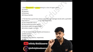 NEET Questions Molecular Basis Of Inheritance #shorts #youtubeshorts #education