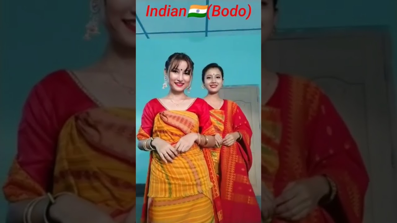 bodo girl reels with traditional 😍