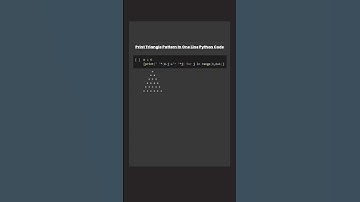python triangle pattern code