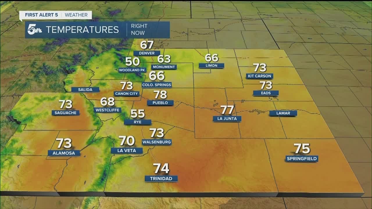 Warm with spotty showers and thunderstorms on Sunday - YouTube