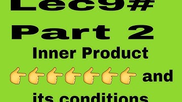 Inner Product # Affine and euclidean geometry