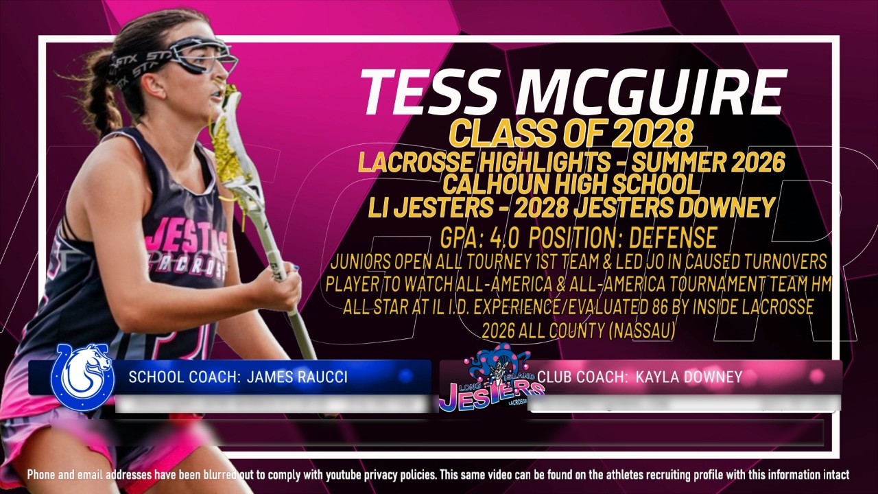 Tess McGuire - Lacrosse Highlights Summer 2026