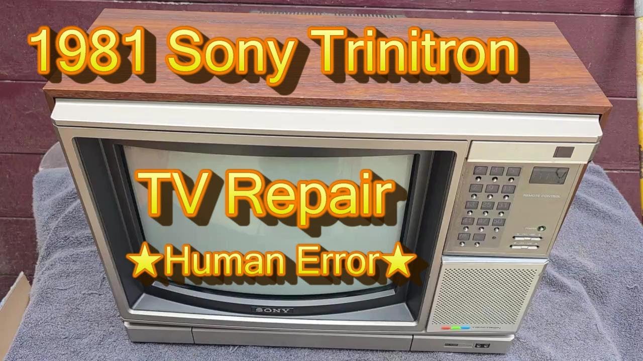 1981 Sony Trinitron KV1546 Repair Vintage Color Portable TV
