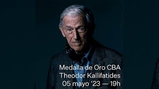 Entrega de la Medalla de Oro del CBA a Theodor Kallifatides