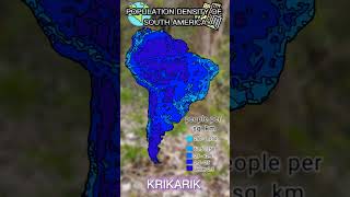 Population Density of south america