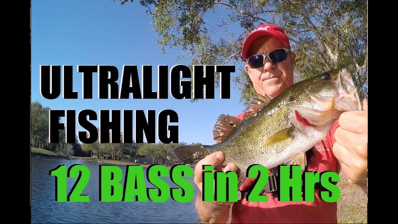 Ultralight Bass Fishing With Light Tackle on Micro Series Rod 