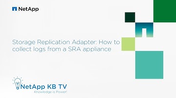 Storage Replication Adapter: How to collect logs from a SRA appliance