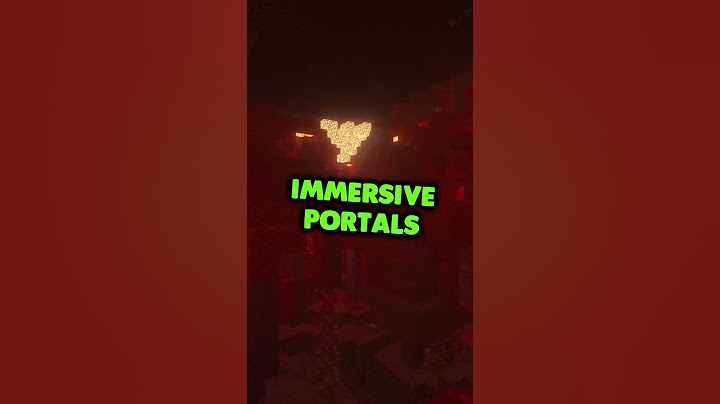 CE MOD MINECRAFT PERMET DE VOIR À TRAVERS LES PORTAILS !!