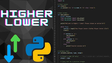 Higher Lower Number Game in Python | Coding Tutorial