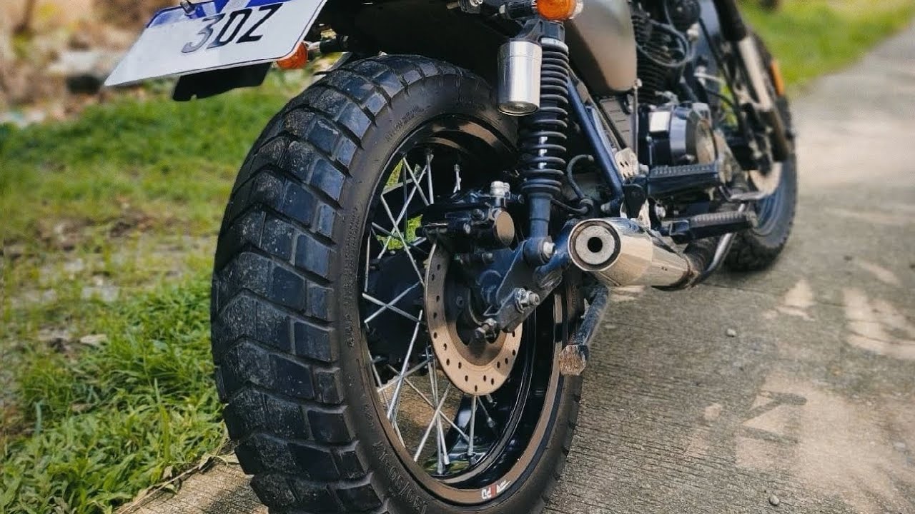 rusi classic 250 rear rim upgrade | 4.25 spd rim