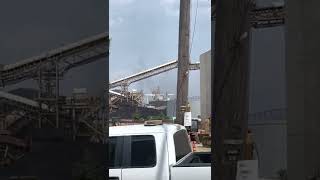 visible emissions from CSX coal pile in Curtis Bay in South Baltimore, MD