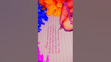 Neat and clean beautiful calligraphy print handwriting | improve your handwriting | Artwork RR