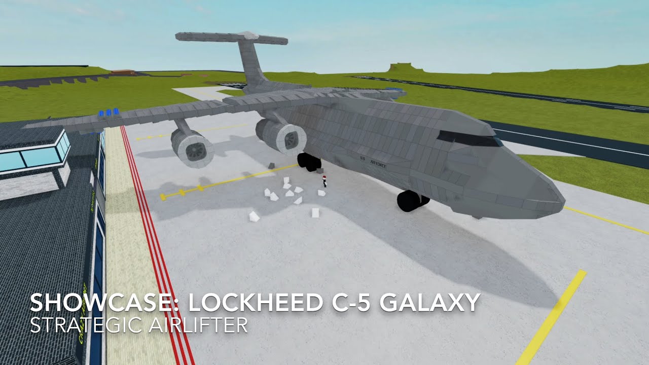 Roblox Showcase Lockheed C 5 Galaxy Youtube - how to transport cargo in roblox galaxy