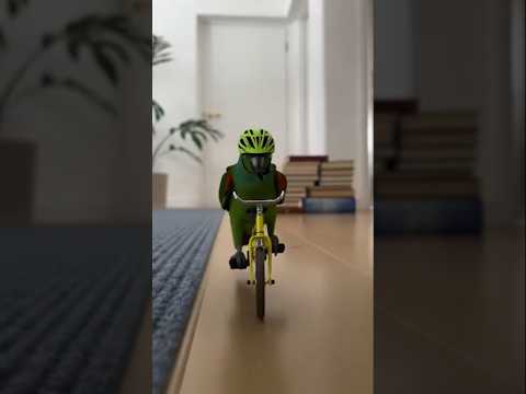 شاهد كيف أصبح هذا الببغاء بطل سباق الدراجات لحظات كوميدية لا تفوت