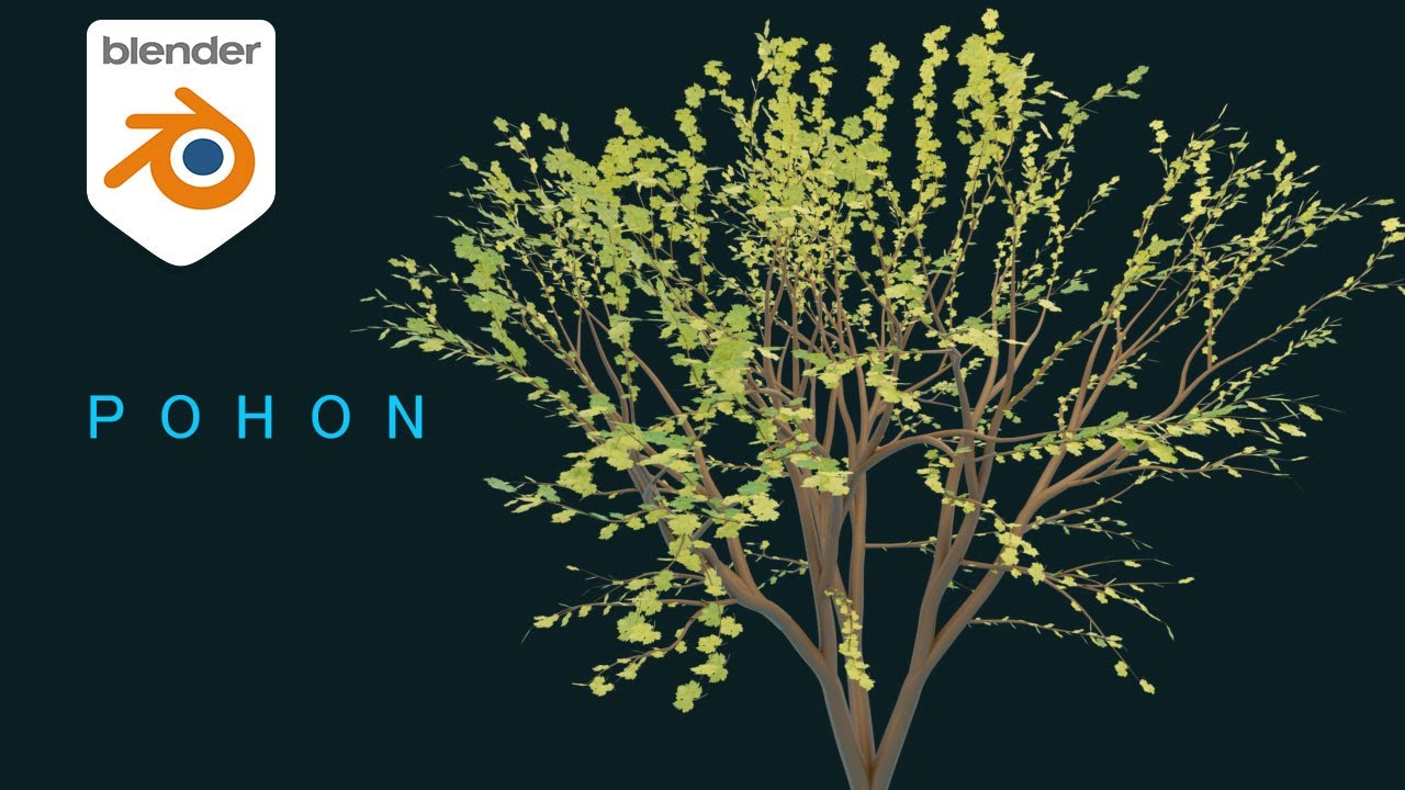 Cara Membuat Pohon Dengan Add-on Bawaan Blender - YouTube