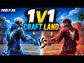 free fire craft land match 1 V 1 on live #free fire #tournament #craftland #freefirematch #free fire
