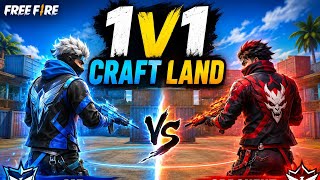 free fire craft land match 1 V 1 on live #free fire #tournament #craftland #freefirematch #free fire