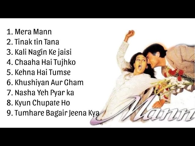 Mann Movie All Song | Aamir Khan & Manisha Koirala | Full album | Romantic Song | 1999 class=