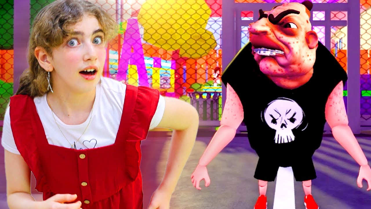 المتنمر جري ورايا في المدرسة  - Roblox