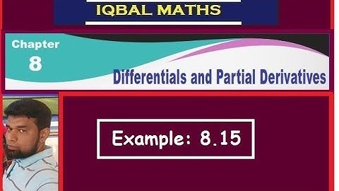TN Class 12 Maths Example 8.15 Chapter-8 Differentials and Partial Derivatives New Syllabus