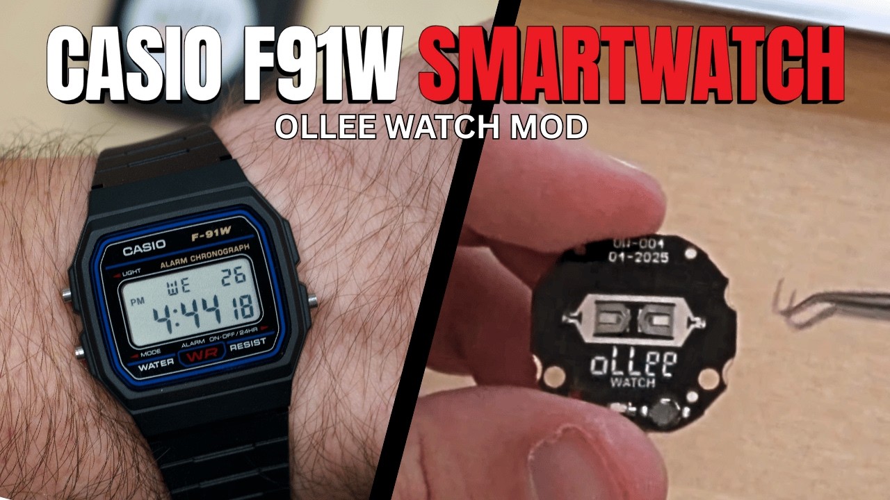 Olle Casio Module This $85 Casio Mod Turns a Classic Into a Full Smartwatch! | OLLE ...