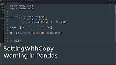 Python: How to deal with SettingWithCopyWarning in Pandas
